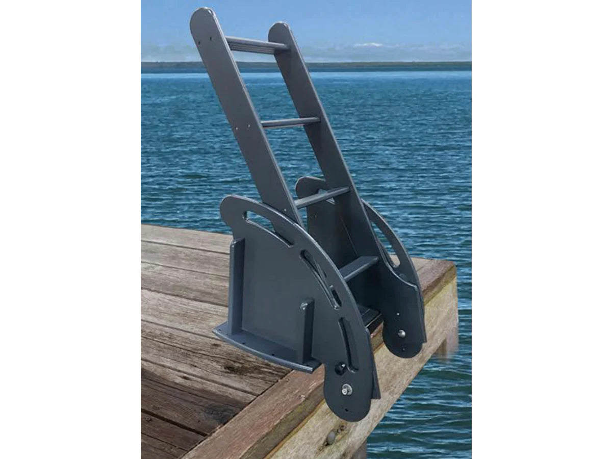 In Stock Folding Dock Ladder: Black