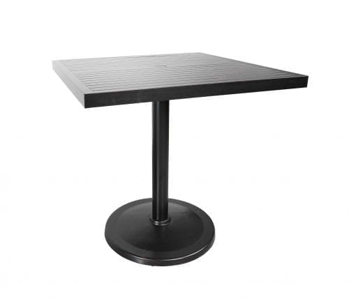 Monaco 42″ Square Pedestal Bar Table