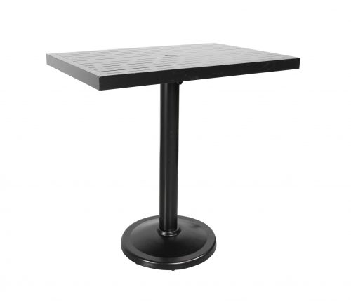 Monaco 48″x31″ Rectangular Pedestal Bar Table