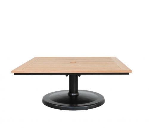 Skye 42″ Square Pedestal Coffee Table
