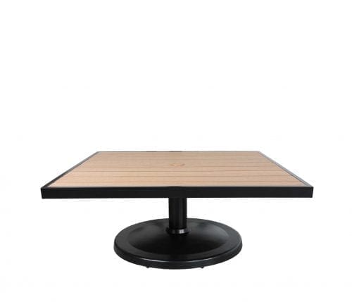 Kensington 32″ Square Pedestal Coffee Table
