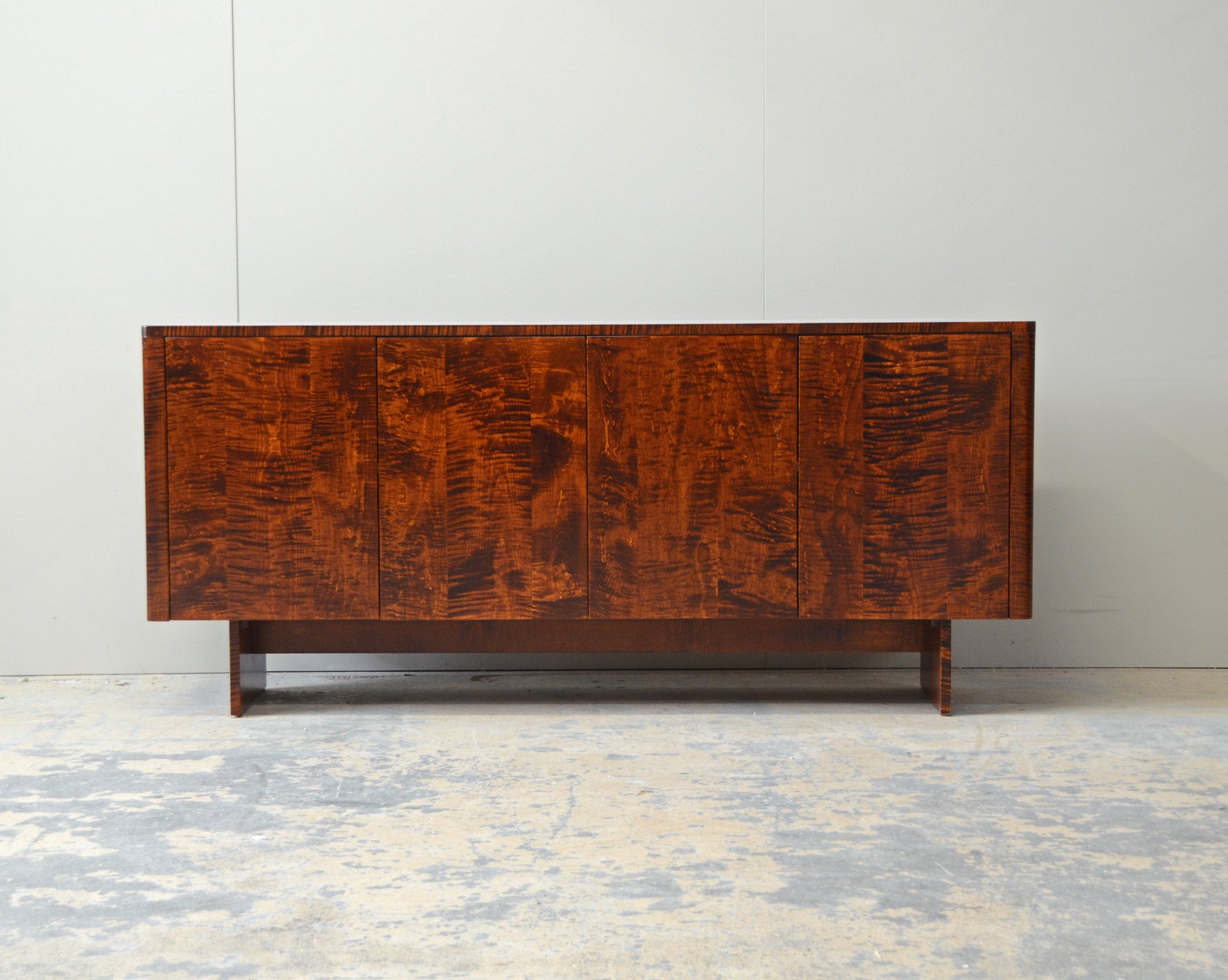 In Stock Dayton Console Curly Maple