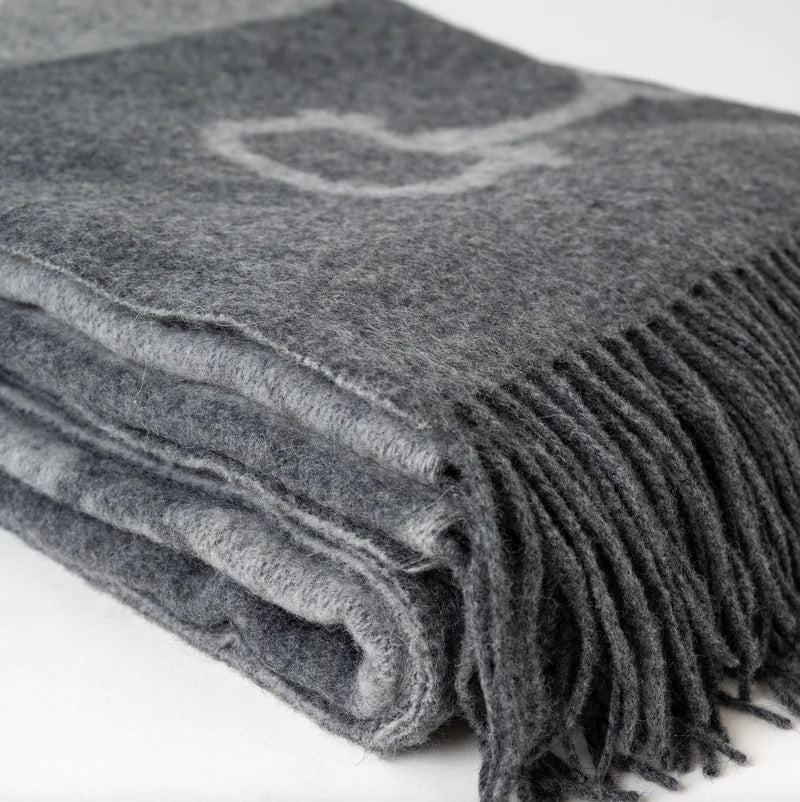 Cashmere Throw Dark Grey