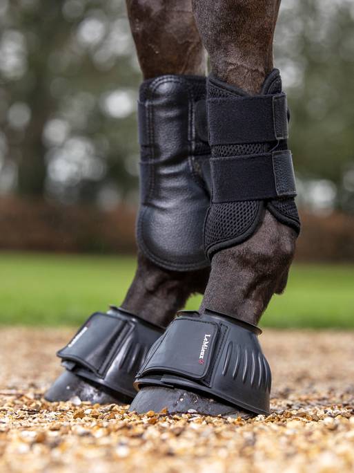 Rubber Bell Boots Black Large