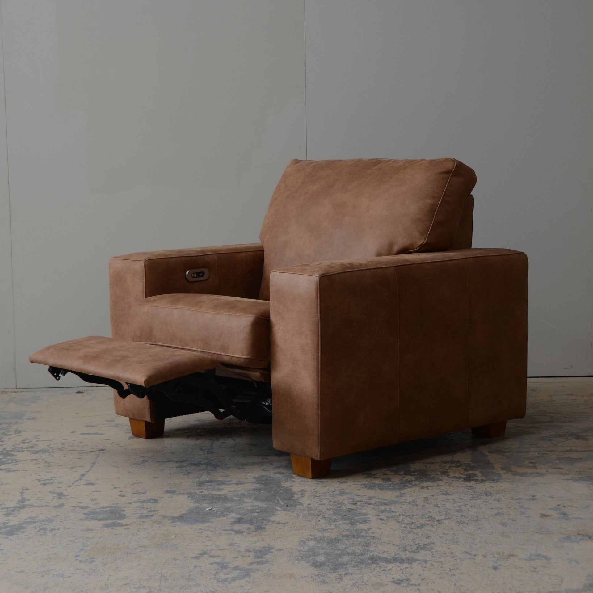 Leather Motion Recliner - Camel