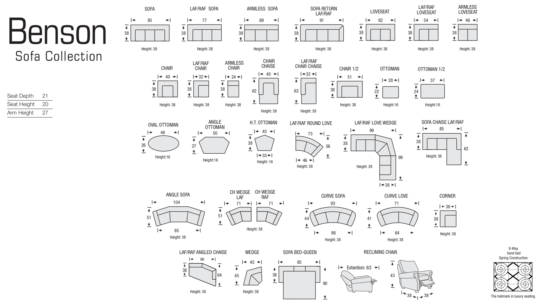 Benson Curved Sofa