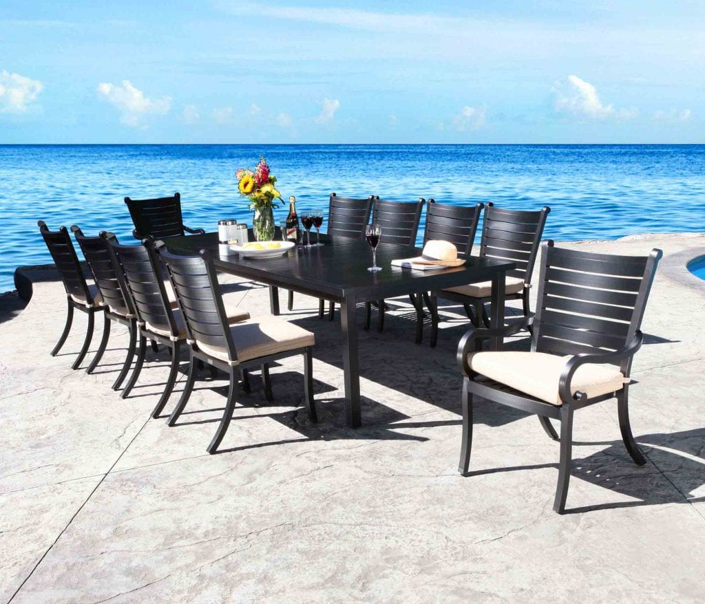 Monaco 42" x 72" to 102" Extending Dining Table