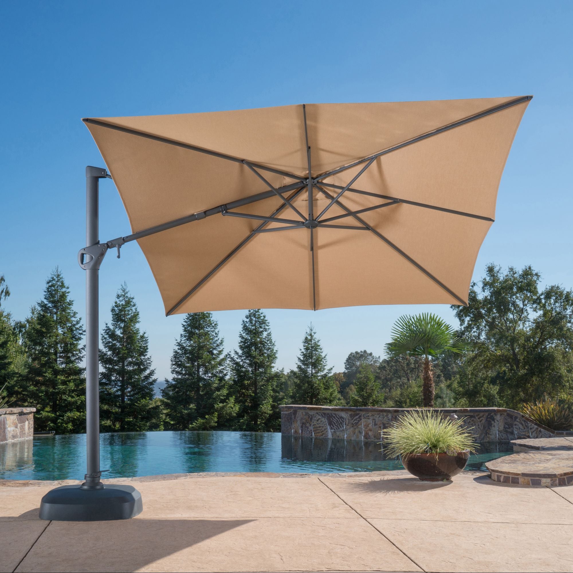 10' Square Cantilever Umbrella – Abacus Furniture Design