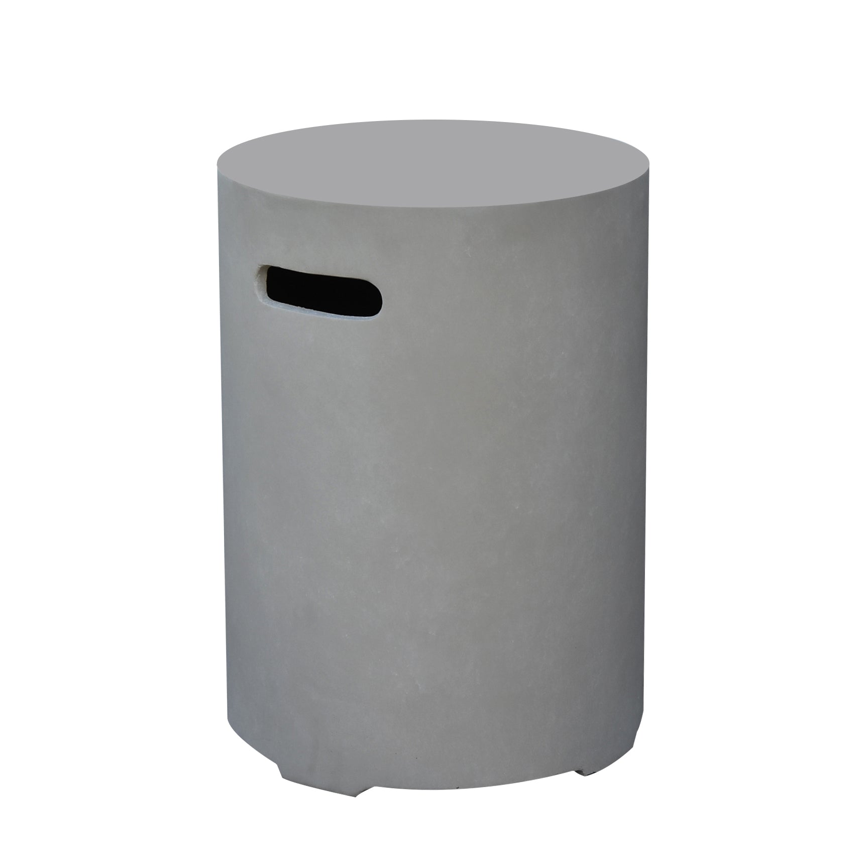 Elementi Smooth Round Propane Tank Cover- Light Grey